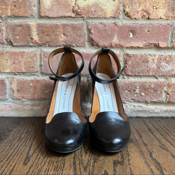 Christophe Lemaire Sculpted Sandal- Heel-Ankle-Mary Jane Wedges - Picture 3 of 6